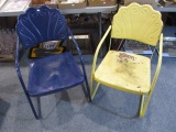 Pair of Outdoor Metal Chairs