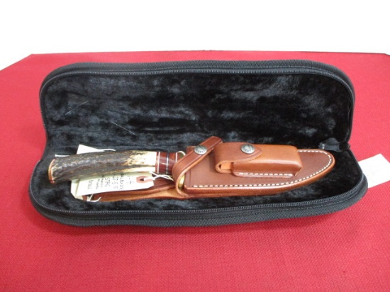 Randall Made I-4 Trailblazer 10 1/2" Knife with High Quality Hand Made Leather Sheeth