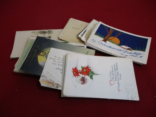 Vintage lot of Holiday Postcards- lot of 50+