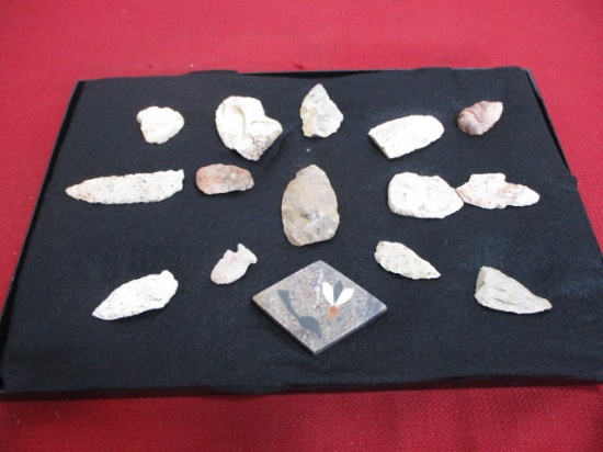 Native American Arrowheads - Lot of 14