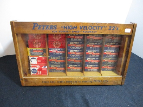 SPECIAL ITEM! Peter's High Velocity .22 Counter Display with 26 FULL boxes of 50