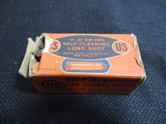 United States Cartridge Vintage Self Cleaning.22 Long Shot-Full Box of 50