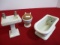 Porcelain Dollhouse Bath Set-3 Pieces