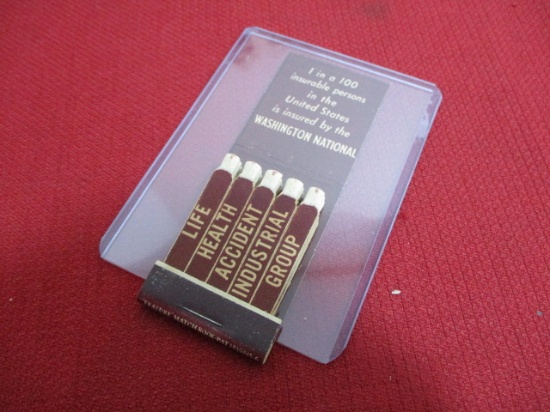 Washington National/E.F. Wagner 1941 Matchbook