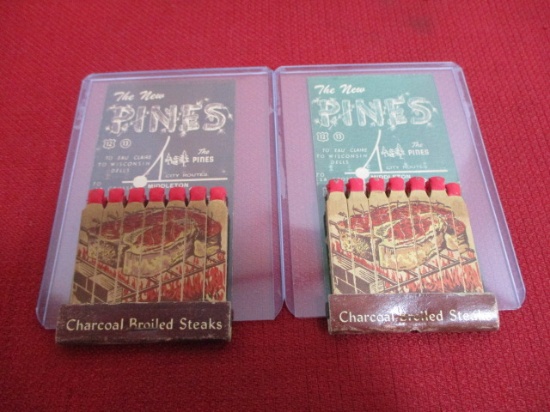 The New Pines Restaurant Middleton, WI Matchbook Pair