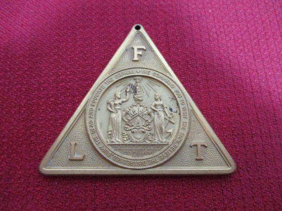 Odd Fellows Triangle Medallion
