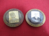St. Louis Button Co./Malleable Iron Range Co. Employee Badge-Lot of 2