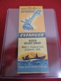 Evinrude Outboards/Bud's Sport Shop Matchbook