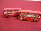 Matchbox Lesney Die Cast Buses with Advertising-Esso/Berger-A