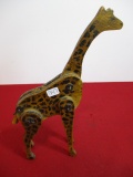 Early Wooden Articulated Giraffe