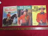Dell Comics 1950 #2, 1951 #5, and #278  Wild Bill Elliott