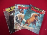 Dell Comics 1952 #4, 1954 #11, & 1957 #109 Roy Rodgers' Trigger
