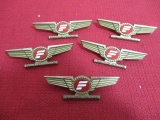 Frontier Junior Pilot Pins-Lot of 5