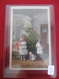 1908 German Christmas Vintage Hold To Light  Post Card