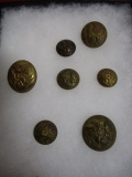 Civil War Union Infantry Buttons-Lot of 7