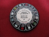 C.L. Gleason Jeweler and Optician Mirror Button