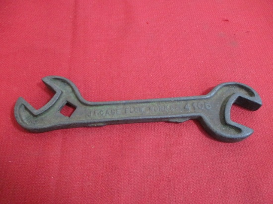 Antique 10" J.I. Case Plow Works 4105 Farm Tractor Implement Wrench Tool