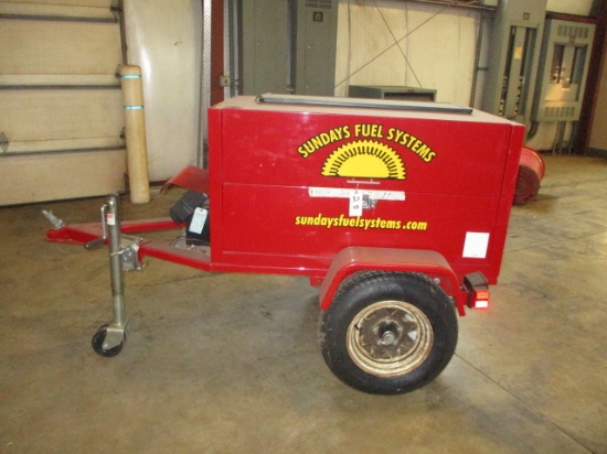 4' X 7' Fuel Systems Trailer w/ Solar Panel and Battery