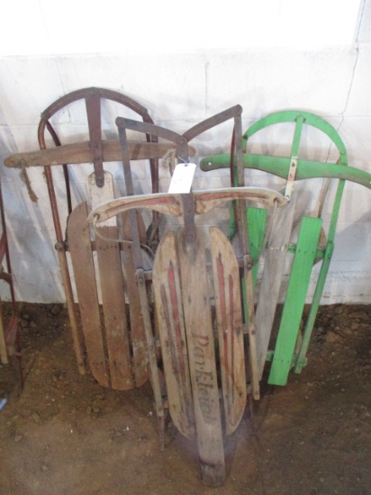 Lot of 3 Vintage Runner Sleds