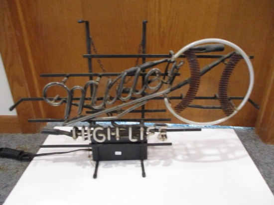 Miller High Life "Baseball" Neon Light