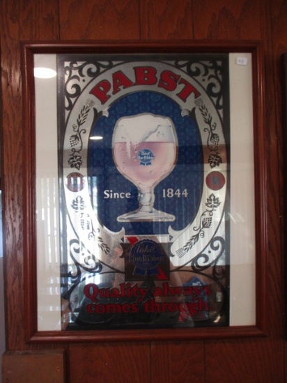 Pabst Blue Ribbon Advertising Sign