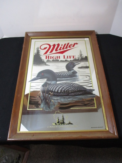 Miller High Life "Common Loon" Advertising Mirror