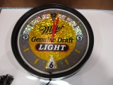 Miller Genuine Draft Light Neon Clock