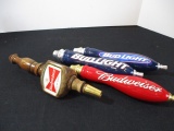 Budweiser Products Mixed Tapper Handle Lot of 4