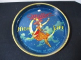 Miller Girl in the Moon Advertising Beer Tray (A)