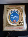 Pabst Light Beer Advertising Light Up Sign