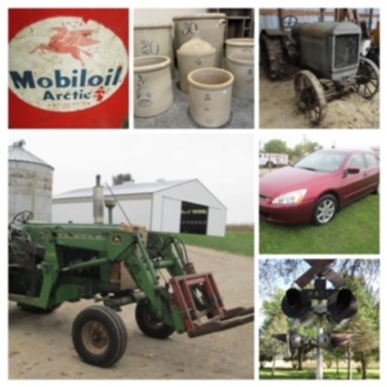 Farm Primitives, Railroad, Cars, Tractors & More