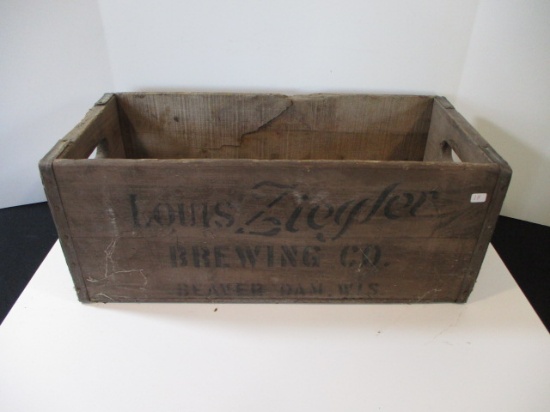 Louis Zeigler Brewing Co. Advertising Beer Crate