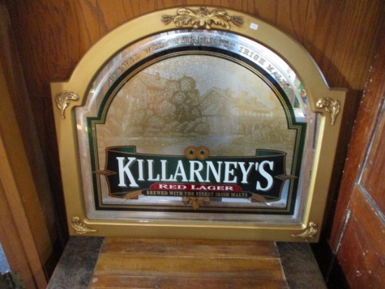 Killarney's Red Lager Advertising Mirror