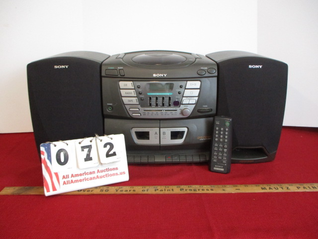 Sony CFD-ZW165 Boom Box Radio/Cassette/CD Player | Proxibid
