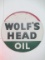 1954 Wolf's Head Oil Two Sided Dealer Sign