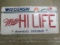 Miller High Life Wisconsin License Plate Sign