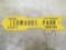 Edward's Advertising Arrow Metal Sign
