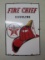 1958 Texaco Fire-Chief Gasoline Porcelain Pump Plate