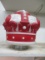 Crown Red & White Original Gas Globe