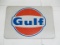 Gulf Painted Metal Dealer Sign