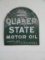 Quaker State Sidewalk Tombstone Hanger Sign