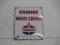 Standard White Crown Pump Plate Sign