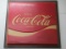 Large Coca-Cola Lexan Framed Sign