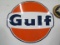 Gulf 1966 Porcelain Dog Ear Dealer Sign