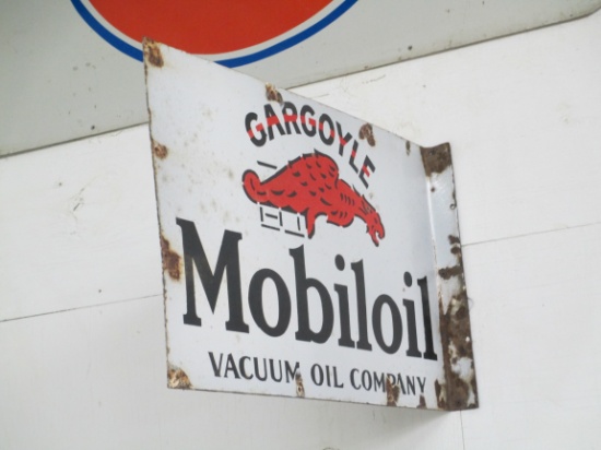 Mobiloil Gargoyle Flange Sign