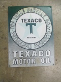 Texaco Motor Oil Advertising Sign