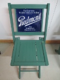 Piedmont Porcelain Backed Wooden Advertising Chair-A (FROM LAMBEAU FIELD)