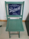 Piedmont Porcelain Backed Wooden Advertising Chair-B (FROM LAMBEAU FIELD)