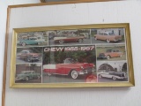 Chevy 1955-1957 Framed Advertising Poster