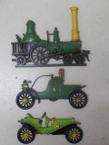 Cast Aluminum Wall Plaques-Lot of 3